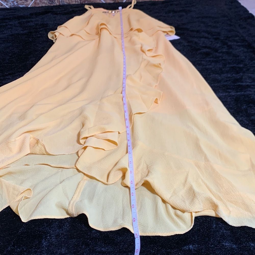 Kensie Women’s Sunflower Yellow Popover Ruffled Dress Size 12 - Picture 12 of 12